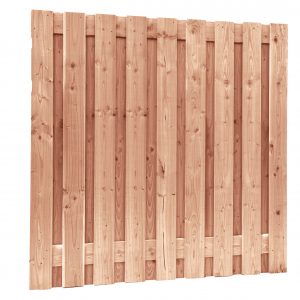 Redvision geschaafd plankenscherm 19-planks 16 mm, 180 x 180 cm, verticaal recht. - Woodvision