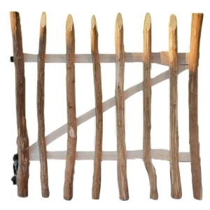 Looppoortje Hazelaar met beslag en 2 steunpalen, 100 x 100 cm. - Woodvision
