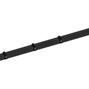 Hillfence metalen hoekpaal, inclusief aansluitingset en afdekkap, 6 x 6 x 160 cm, zwart. - Woodvision