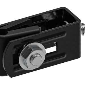 Hillfence poortpaal-aansluiting, zwart RAL 9005. - Woodvision