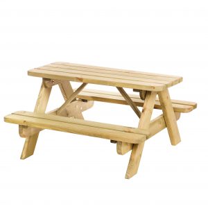 Junior picknicktafel Björn, bladmaat 90 x 38,5 cm, groen geïmpregneerd. - Woodvision