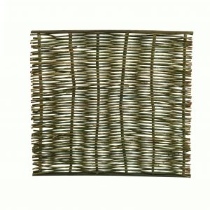 Wilgentenenscherm grof, boven- en onderkant voorzien van latten, 90 x 180 cm. - Woodvision
