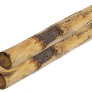 Ronde paal tamme kastanjehout geschild, Ø 6/8 x 250 cm. - Woodvision