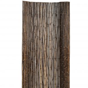 Bamboescherm op rol 180 x 180 cm, zwart. - Woodvision