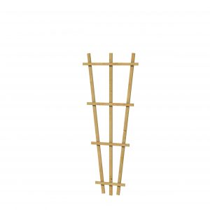 Grenen V-trellis 30-65 x 150 cm, groen geïmpregneerd. - Woodvision