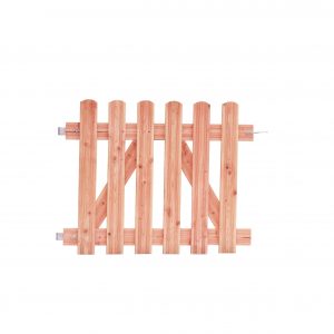 Douglas reliëf rechthekpoort 100 x 80 cm inclusief klinkset, onbehandeld. - Woodvision