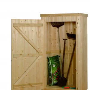 Tuinkast Lelie 190 x 100 x 58 cm (HxBxD), groen geïmpregneerd. - Woodvision