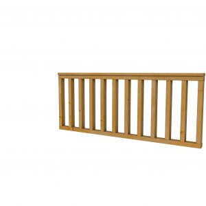 Hekwerk recht douglas type A, 178,5 x 73 cm, groen geïmpregneerd. - Woodvision