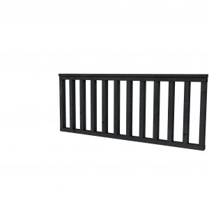 Hekwerk recht douglas type A, 178,5 x 73 cm, zwart geïmpregneerd. - Woodvision